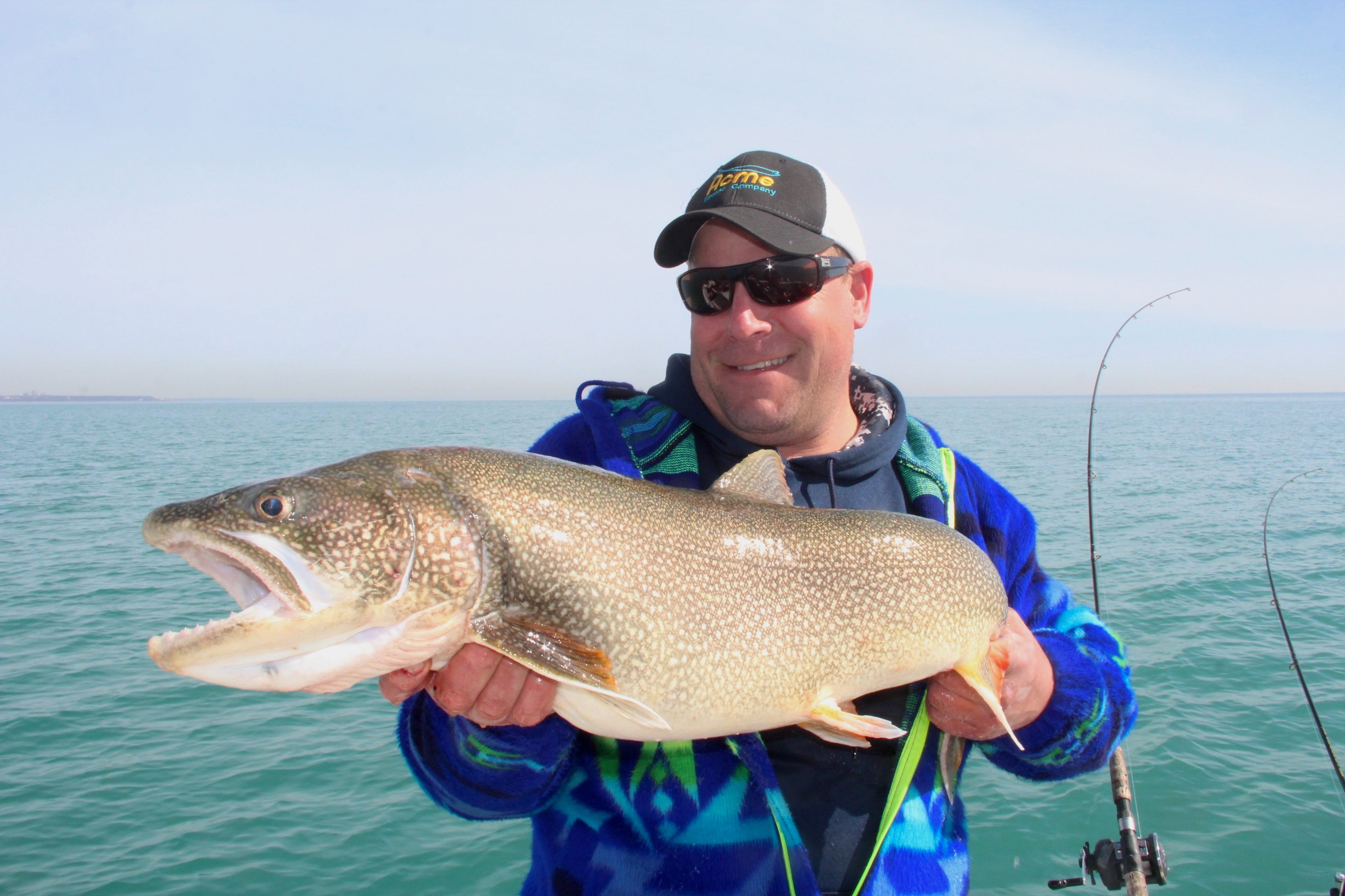 fishing pole for lake trout